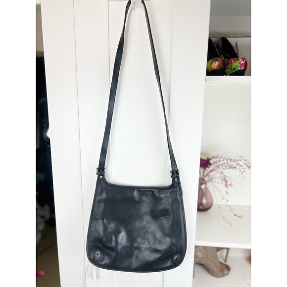 Vintage Coach Legacy Slim Hippie Leather Flap Saddle Crossbody Bag 9134 Black - Picture 14 of 16